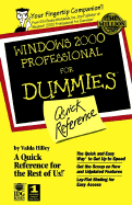 Windows 2000 Professional for Dummies Quick Reference