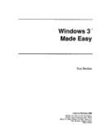 Windows 3 Made Easy