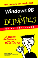 Windows 98 Dummies Quick Reference
