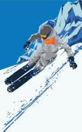 Wintersport - Modern Ski Alpin Collection: Bujo Journal- Moodboard - Gedankenbuch: Notizbuch - Tagebuch - Passwortbuch - Notizheft - Sketchnotes - Blankobuch [din A5 - Softcover - Linierte Blankoseiten]