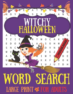 Witchy Halloween Word Search: 40 Puzzles Large Print For Adults - Squad, Puzzler