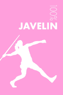 Womens Javelin Notebook: Blank Lined Womens Javelin Journal For Female Javelin Thrower and Coach