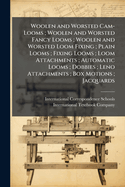 Woolen and Worsted Cam-Looms; Woolen and Worsted Fancy Looms; Woolen and Worsted Loom Fixing; Plain Looms; Fixing Looms; Loom Attachments; Automatic Looms; Dobbies; Leno Attachments; Box Motions; Jacquards