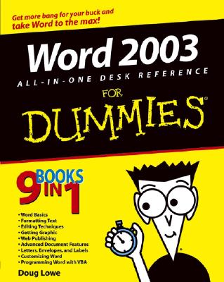 Word 2003 All-In-One Desk Reference for Dummies - Lowe, Doug