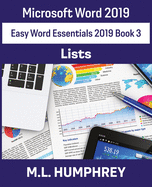 Word 2019 Lists