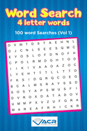 Word Search 4 letter Words: 100 Word Searches