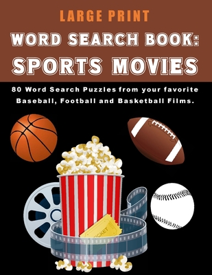 Word Search Book: Sports Movies, Large Print Word Search For Adults, Puzzler Gift for Christmas, Birthday and Holidays - Winters, Sasha