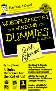 WordPerfect 6.1 for Windows for Dummies: Quick Reference - Harvey, Greg, and Stuple