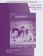 Working Papers for Gilbertson/Lehman/Gentene's Fundamentals of  Accounting: Course 1, 10th