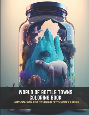 World of Bottle Towns Coloring Book: With Adorable and Whimsical Towns Inside Bottles - Manning, Monica