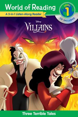 World of Reading Villains 3-In-1 Listen-Along Reader: 3 Terrible Tales with CD! - 