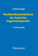 Wortfamilienworterbuch Der Deutschen Gegenwartssprache