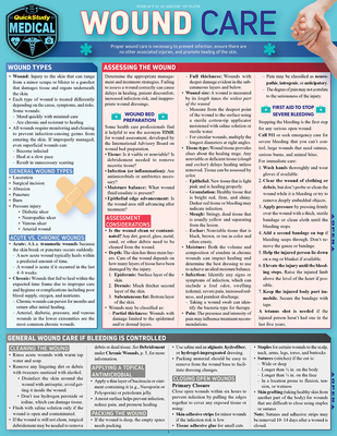 Wound Care: A Quickstudy Laminated Reference Guide - Glicksman, Eve