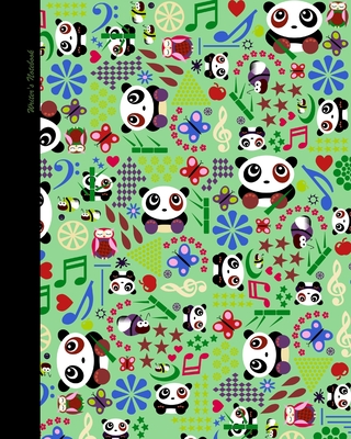 Writers Notebook: Gifts for Music Lovers (A large paperback personal journal with ruled lines NOT STAVES for musicians; it is from our Cartoon Pandas range) - Smart Bookx