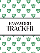 XL Large Print Password Tracker (Lock Shield Green): 8"x10" Hardcover 450+ Alphabetical Password Logbook for Easy Organization; Perfect for Seniors with 16 pt Font!