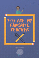 You are my favorite teacher: Gift, appreciation, thank you note for italian teacher