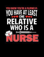 You Know You're A Filipino If You Have At Least One Relative Who Is A Nurse: Funny Filipino Quotes and Pun Themed College Ruled Composition Notebook