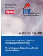 Zfhe 20-1: Psychologische Erkenntnisse f?r die Hochschullehre