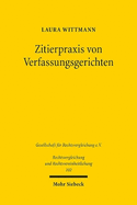 Zitierpraxis von Verfassungsgerichten: Eine vergleichende Analyse der Rechtsprechung von Bundesverfassungsgericht und Supreme Court of Canada