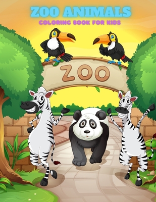 ZOO ANIMALS - Coloring Book For Kids - Brandt, Lauren