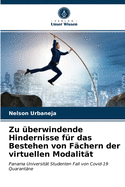 Zu ?berwindende Hindernisse f?r das Bestehen von F?chern der virtuellen Modalit?t