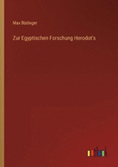 Zur Egyptischen Forschung Herodot's