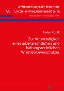 Zur Notwendigkeit Eines Arbeitsrechtlichen Und Haftungsrechtlichen Whistleblowerschutzes